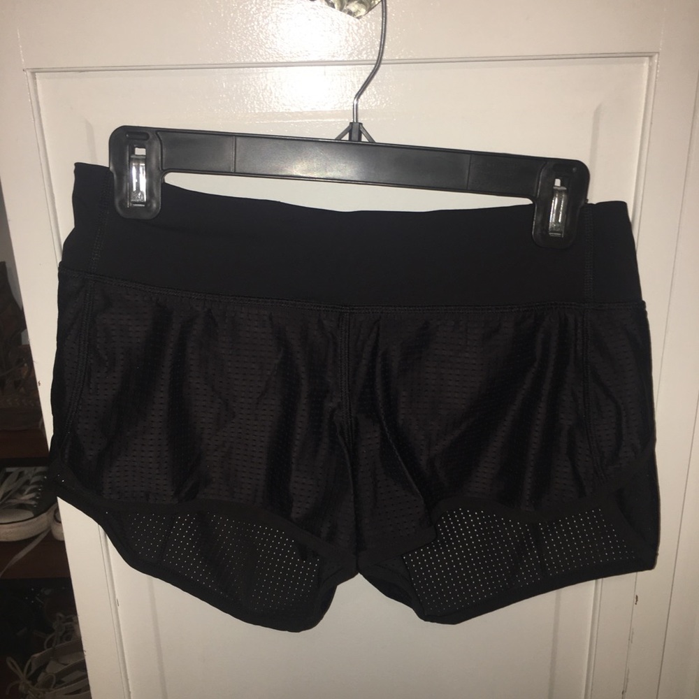 Black Mesh 2 Way Stretch Speed Short 2.5”